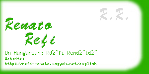 renato refi business card